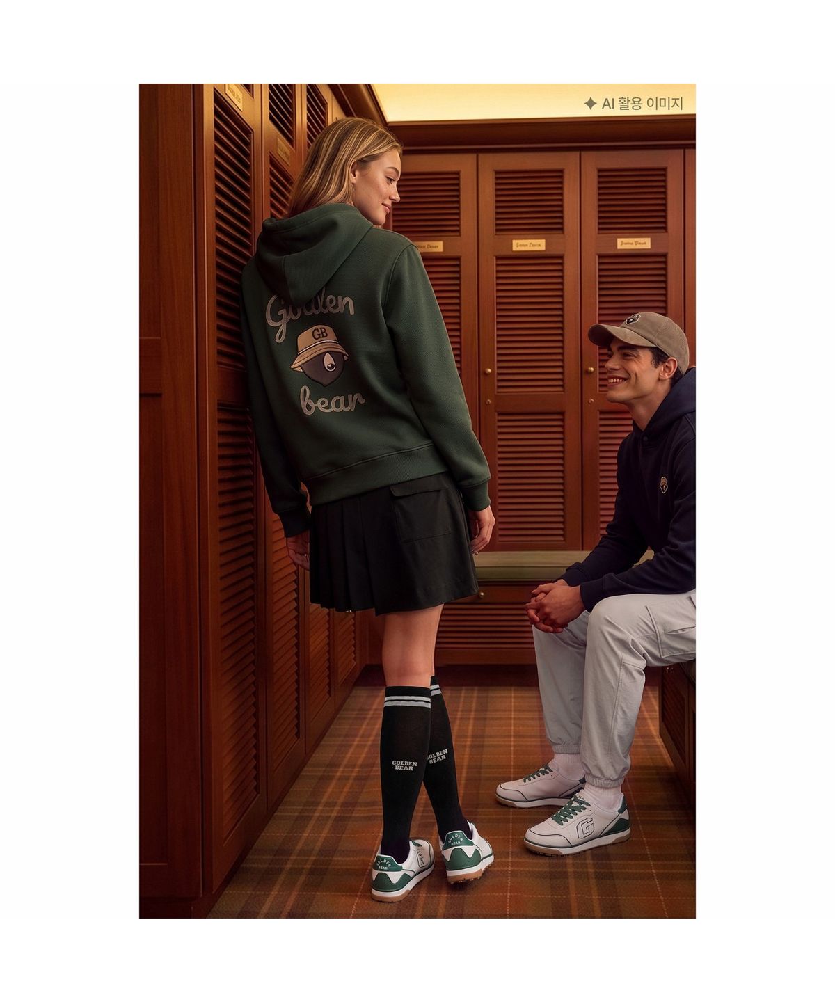 골든베어(GOLDEN BEAR) (여성) Half Pleats Culotte G5KCW26201BKX