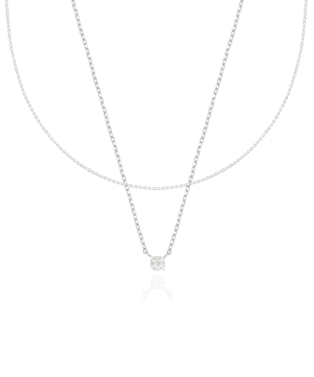 앵브록스(ENGBROX) [silver925] poetic cubic layered necklace