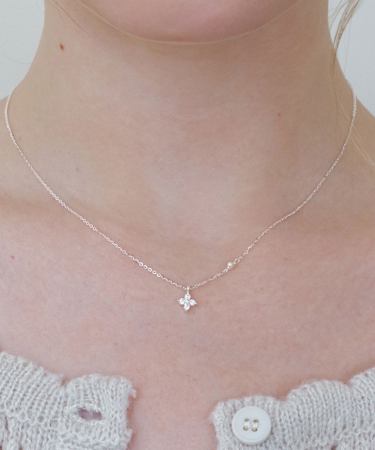 앵브록스(ENGBROX) [silver925] starflower pearl necklace