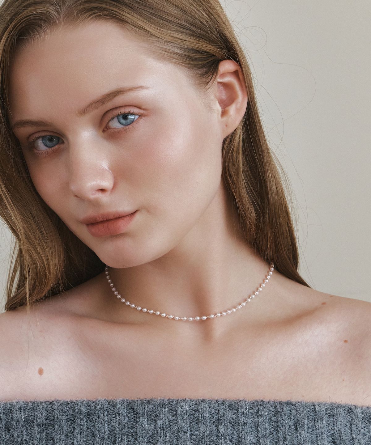 앵브록스(ENGBROX) amour pearl layered necklace set