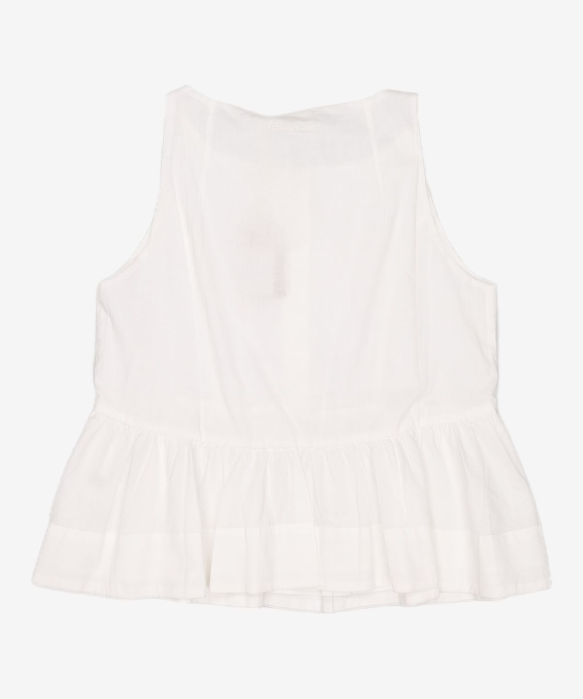 글로니(GLOWNY) G RUFFLED BUTTON BLOUSE (IVORY) L