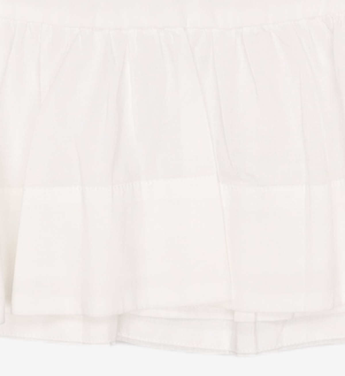 글로니(GLOWNY) G RUFFLED BUTTON BLOUSE (IVORY) L