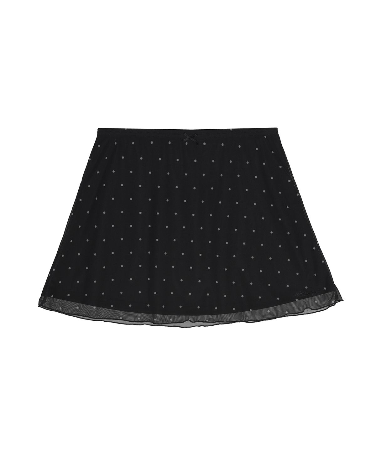 닉앤니콜(NICK&NICOLE) DOT MESH MINI SKIRT_BLACK