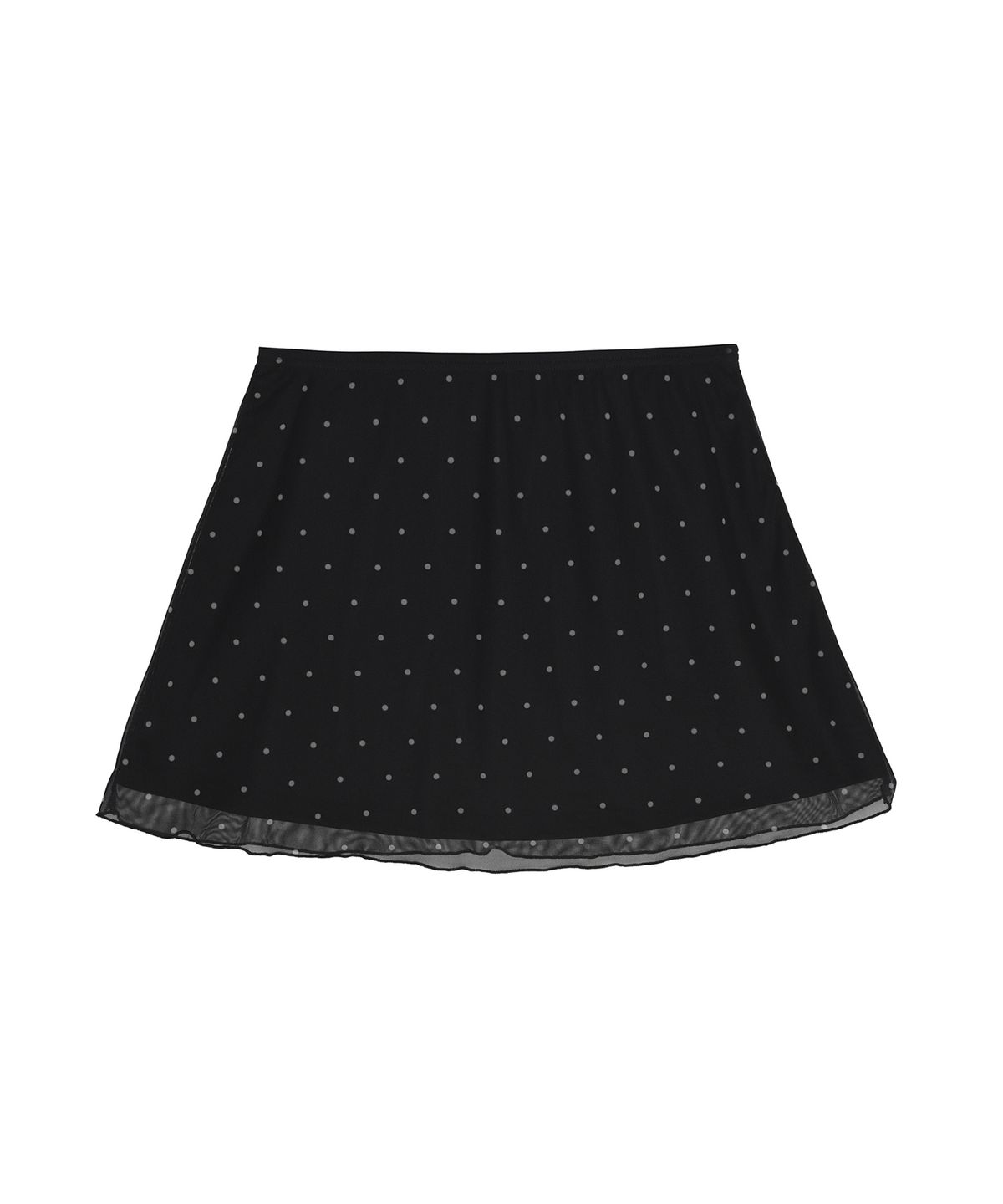닉앤니콜(NICK&NICOLE) DOT MESH MINI SKIRT_BLACK