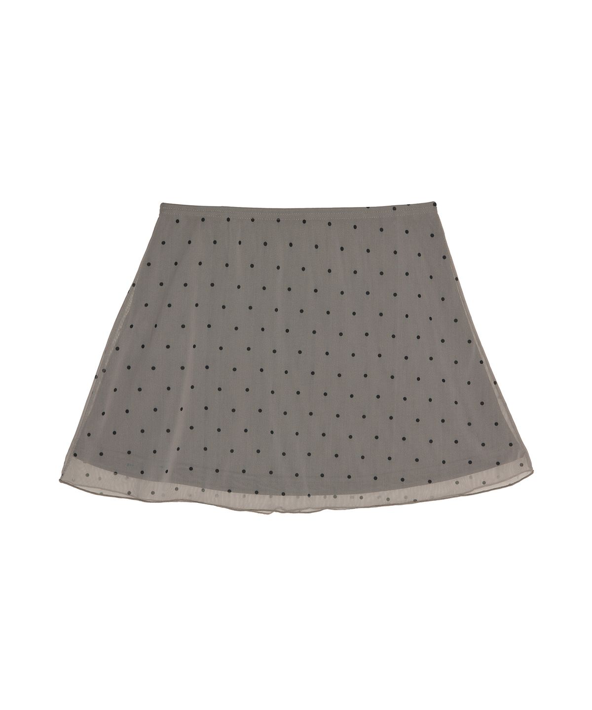 닉앤니콜(NICK&NICOLE) DOT MESH MINI SKIRT_GRAY
