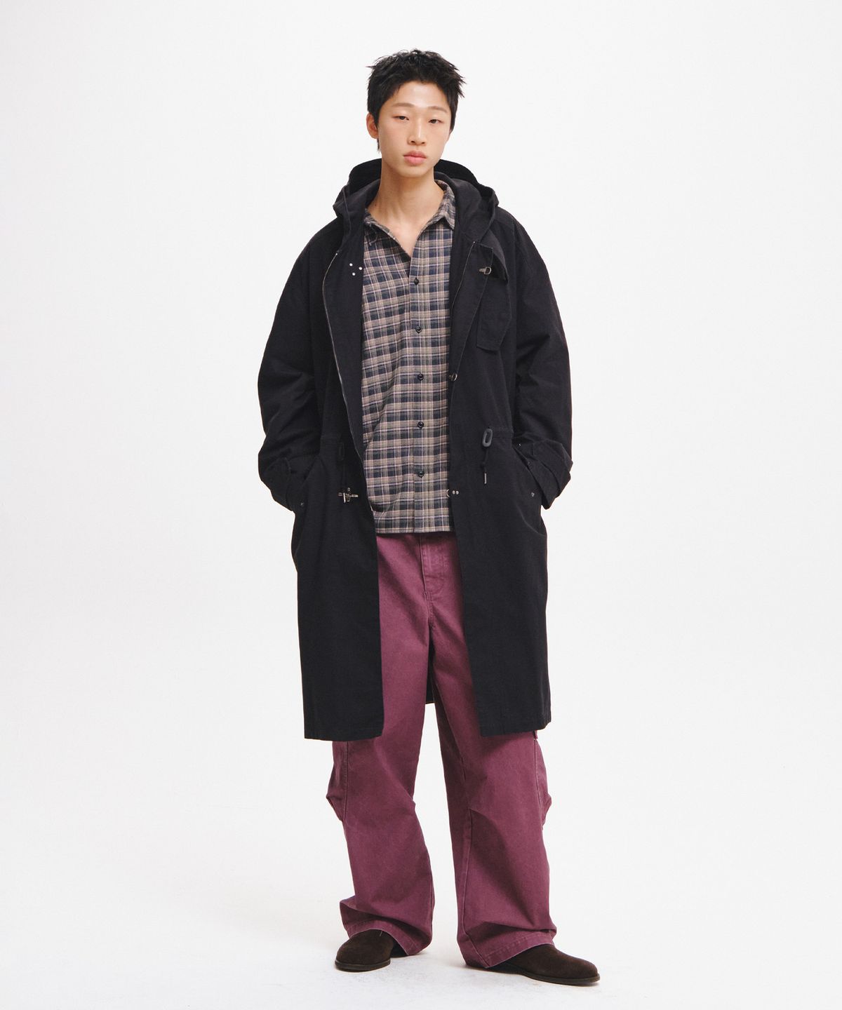 제너럴아이디어(GENERALIDEA) MAN 메탈 후크 밀리터리 코트 [2COL] / GF3MCT001