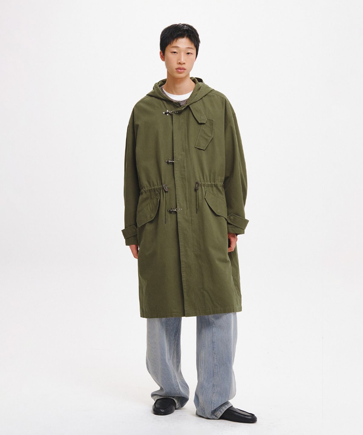 제너럴아이디어(GENERALIDEA) MAN 메탈 후크 밀리터리 코트 [2COL] / GF3MCT001