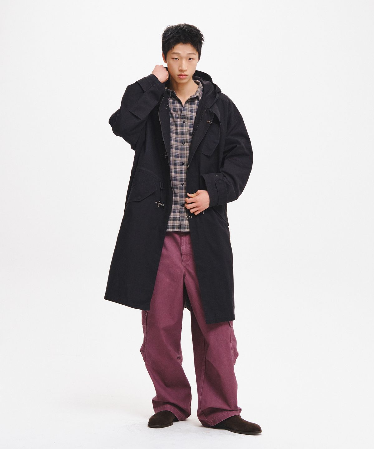 제너럴아이디어(GENERALIDEA) MAN 메탈 후크 밀리터리 코트 [2COL] / GF3MCT001