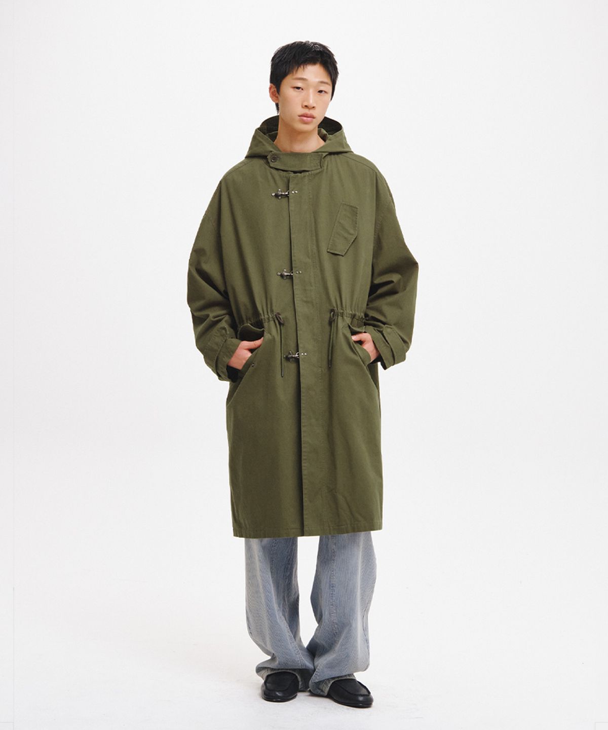 제너럴아이디어(GENERALIDEA) MAN 메탈 후크 밀리터리 코트 [2COL] / GF3MCT001