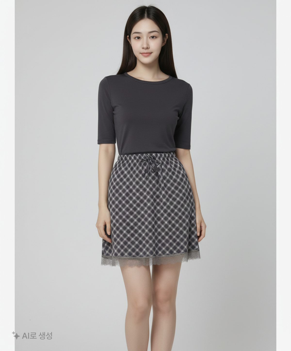 미쏘(MIXXO) Sheer Lace Midi Skirt FREE