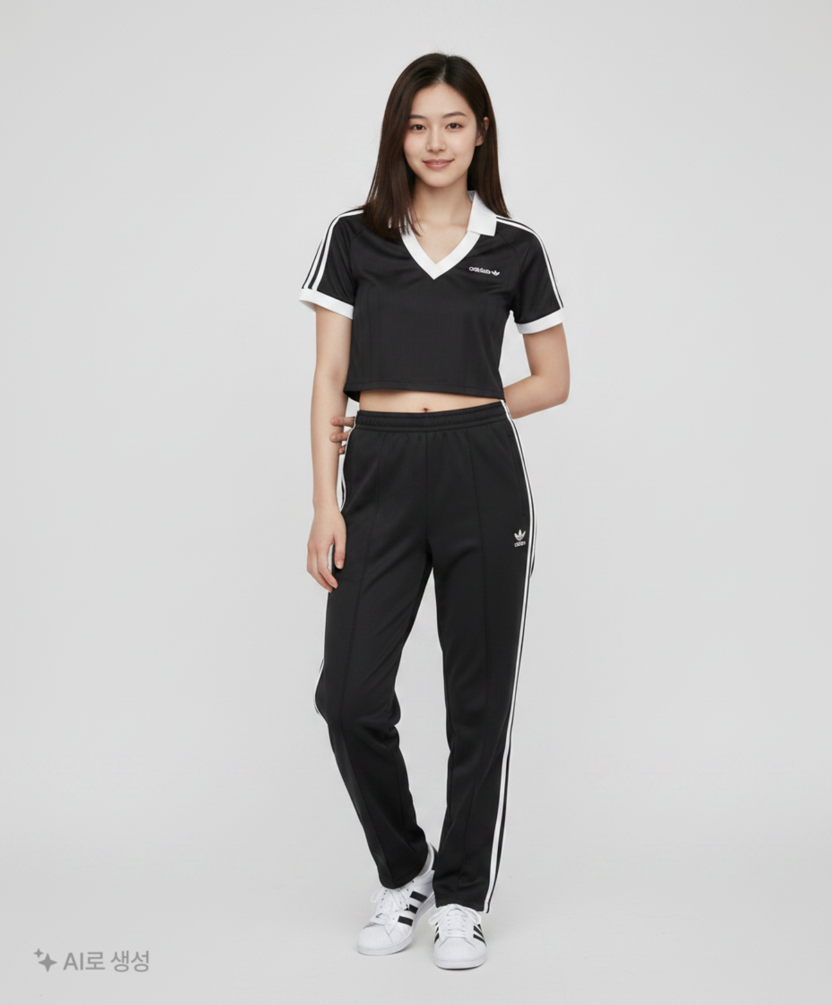 아디다스(ADIDAS) Soccer 크롭 탑 - 블랙 / IR9780 M