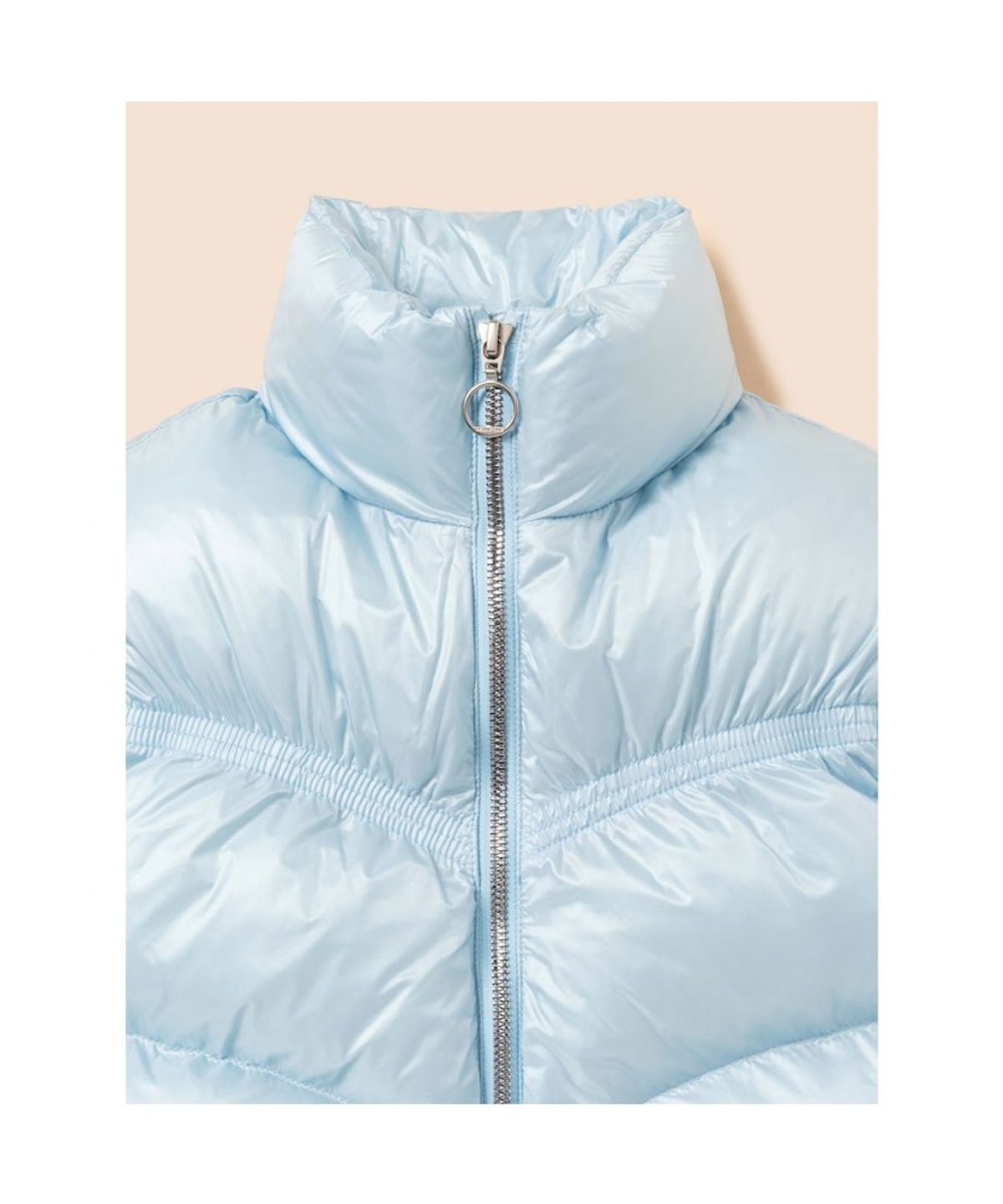 빈폴 키즈(BEANPOLE KIDS) 여아 셔링 숏 볼륨 패딩 점퍼  스카이 블루 (BI6938G02Q)