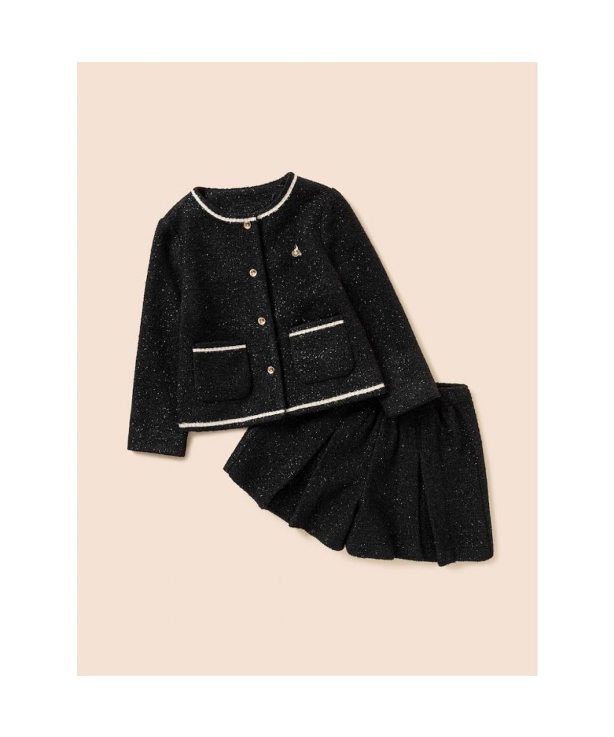 빈폴 키즈(BEANPOLE KIDS) 클래식 저지 트위드 투피스  블랙 (BI6971G025)