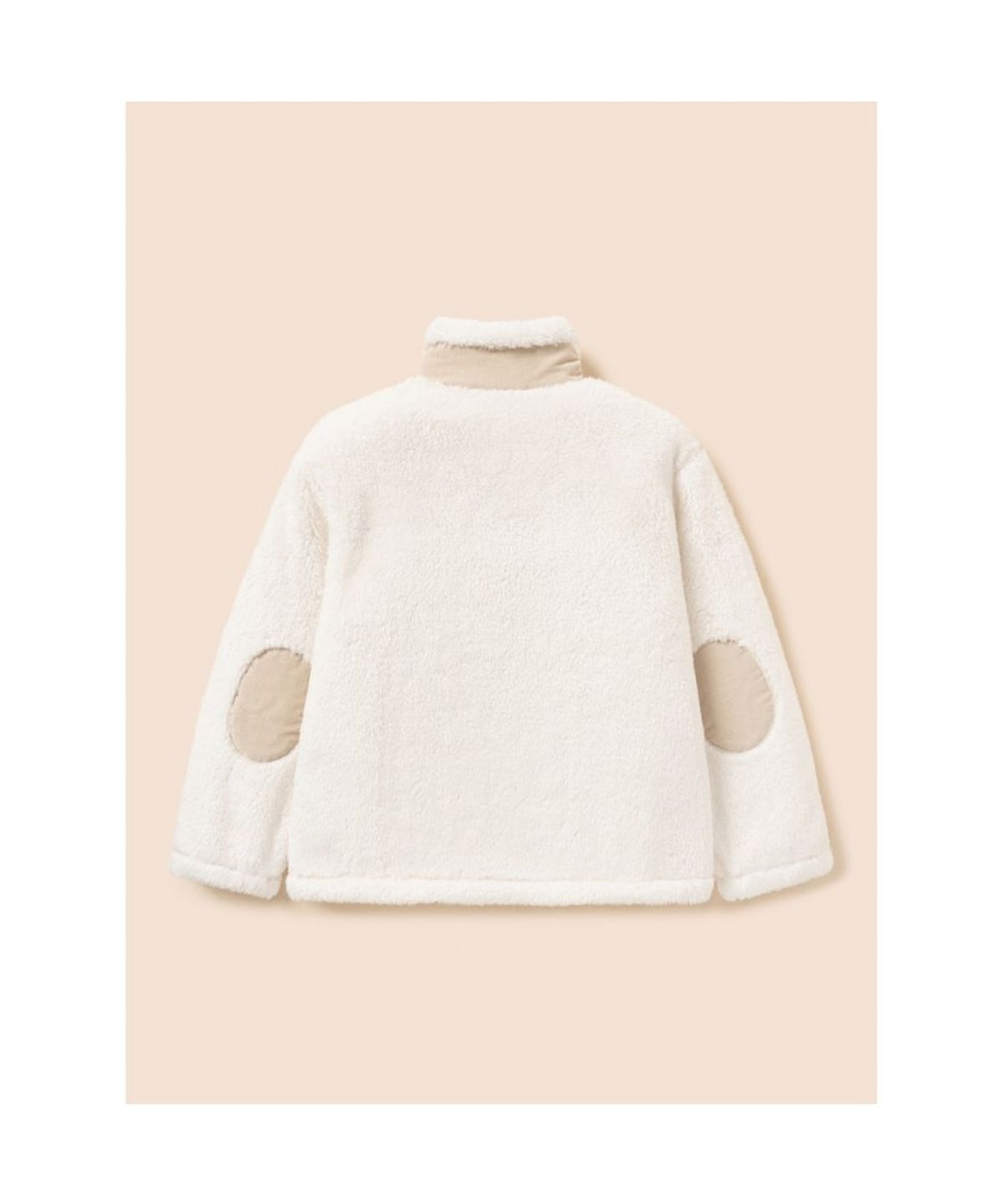 빈폴 키즈(BEANPOLE KIDS) 엘보 포인트 하이넥 집업 퍼 점퍼  아이보리 (BI6939U010)