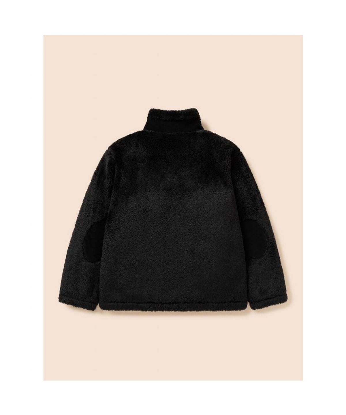 빈폴 키즈(BEANPOLE KIDS) 엘보 포인트 하이넥 집업 퍼 점퍼  블랙 (BI6939U015)