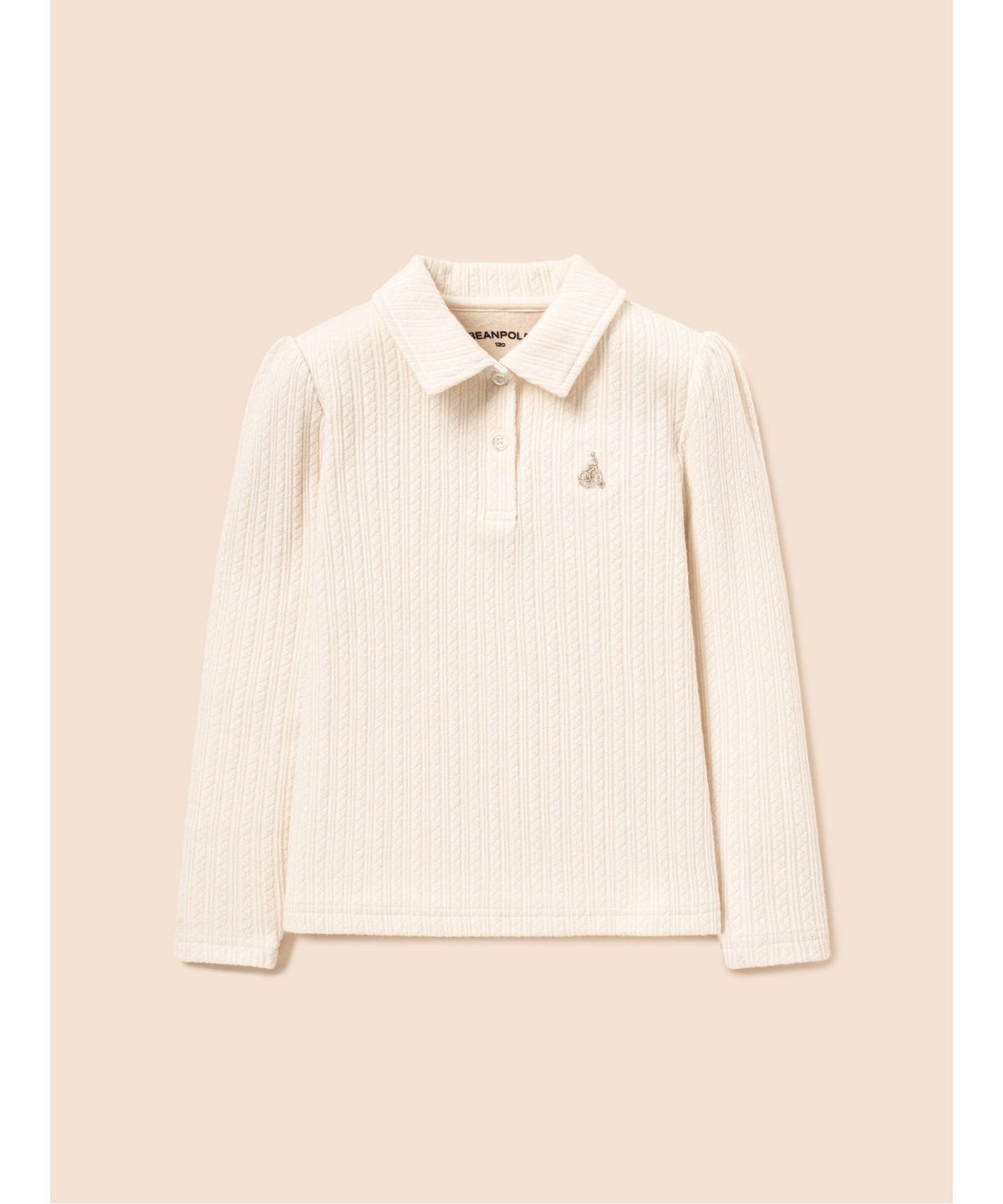 빈폴 키즈(BEANPOLE KIDS) 여아 카라 포인트 져지 블라우스  아이보리 (BI6941G020)