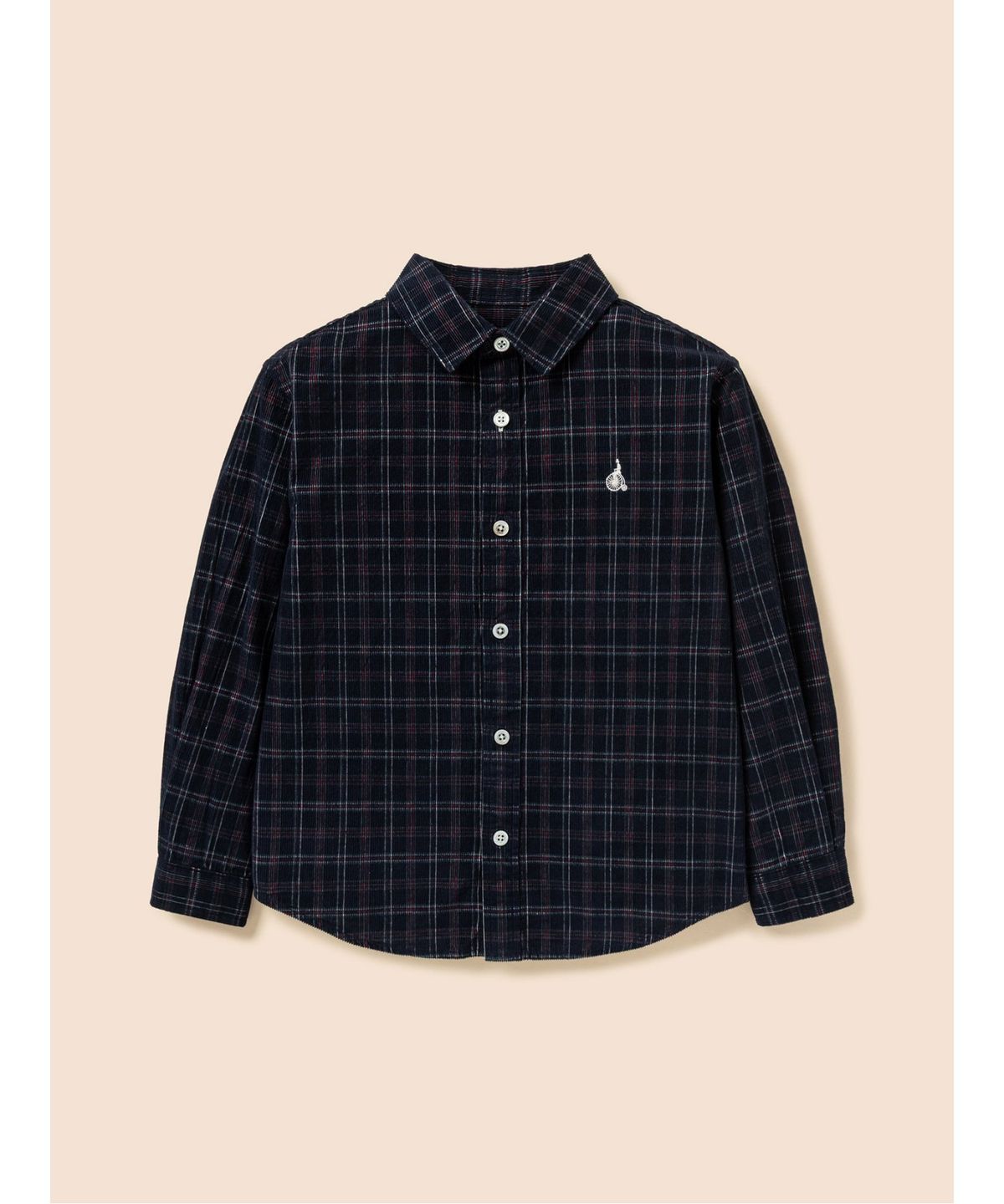 빈폴 키즈(BEANPOLE KIDS) [Essential] 체크 코듀로이 셔츠  네이비 (BI6964U02R)