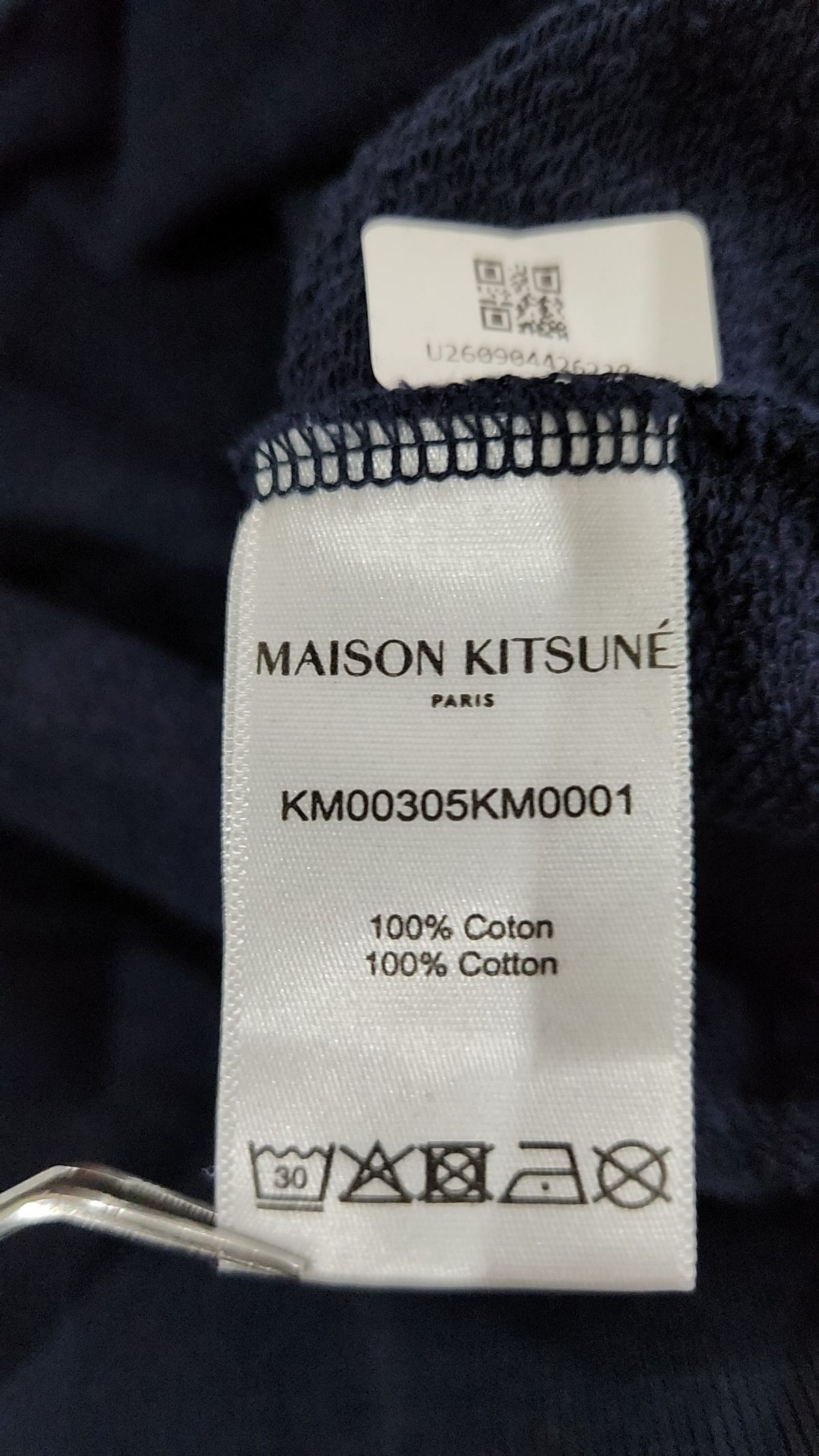 메종 키츠네(MAISON KITSUNE) 남성 바이브런트 폭스 헤드 맨투맨 - 네이비 / KM00305KM0001P480 XL