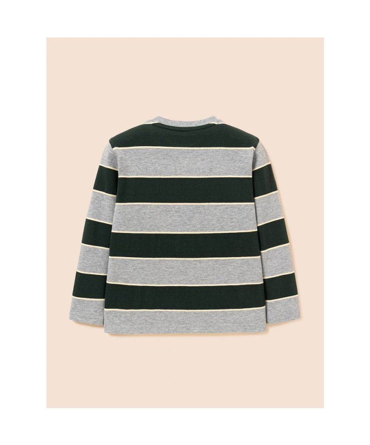 빈폴 키즈(BEANPOLE KIDS) 클래식 멀티 스트라이프 티셔츠  그린 (BI6941U21M)