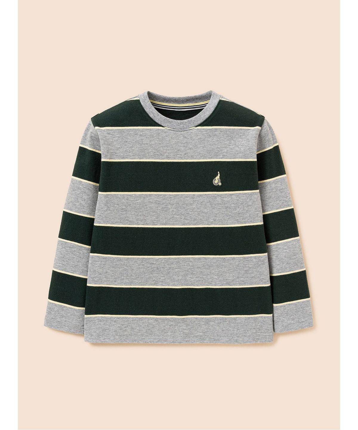 빈폴 키즈(BEANPOLE KIDS) 클래식 멀티 스트라이프 티셔츠  그린 (BI6941U21M)