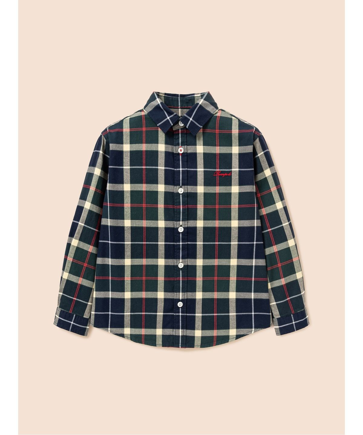 빈폴 키즈(BEANPOLE KIDS) 클래식 약기모 체크 셔츠  그린 (BI6964U03M)