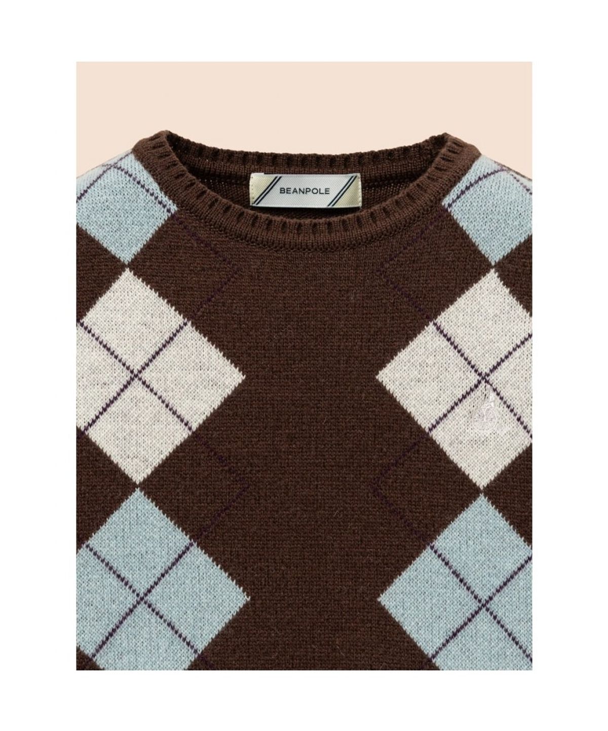 빈폴 키즈(BEANPOLE KIDS) 아가일 풀오버  브라운 (BI6951U01D)