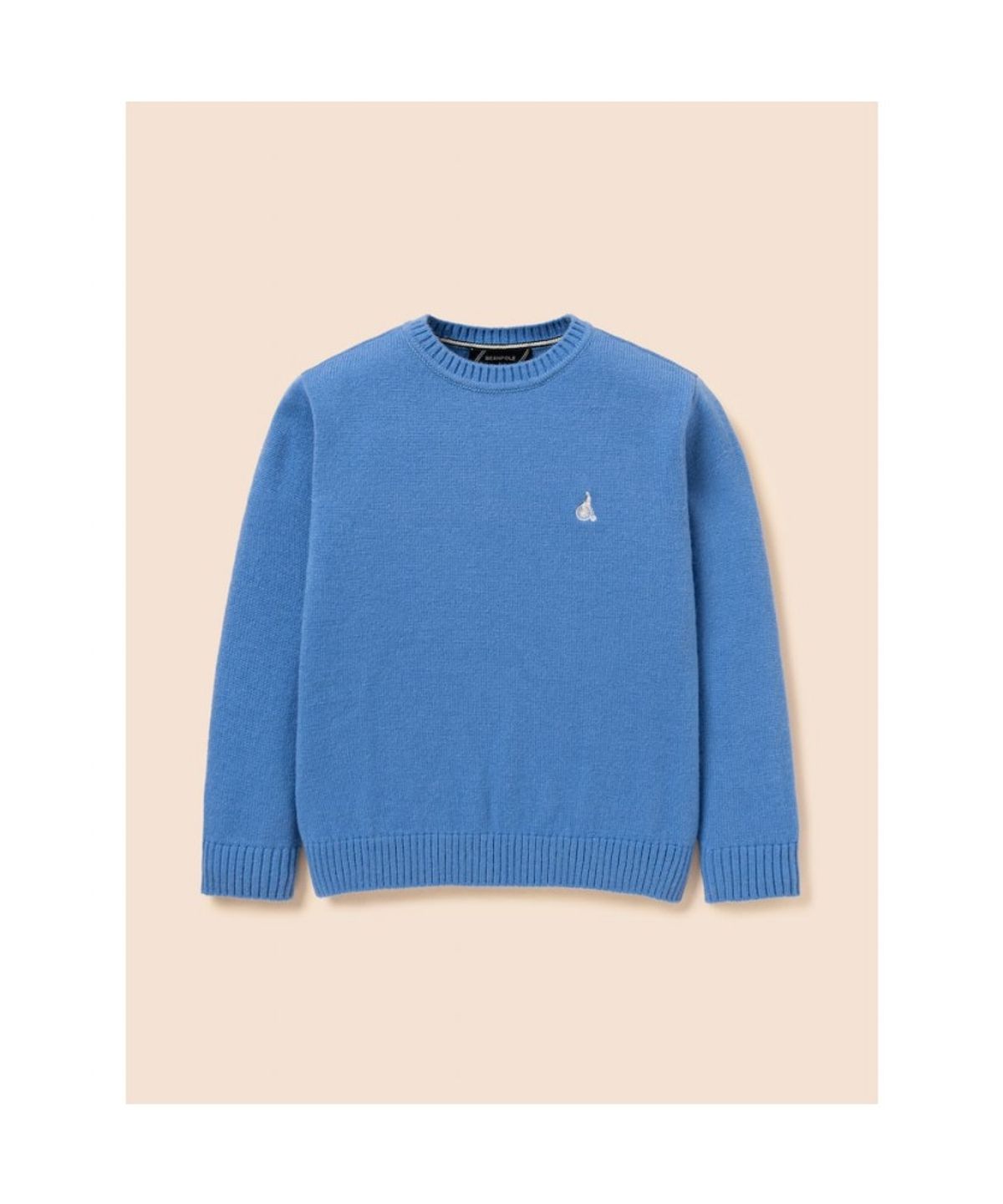 빈폴 키즈(BEANPOLE KIDS) [Essential] 울혼방 플레인 풀오버 니트  블루 (BI6951UE1P)