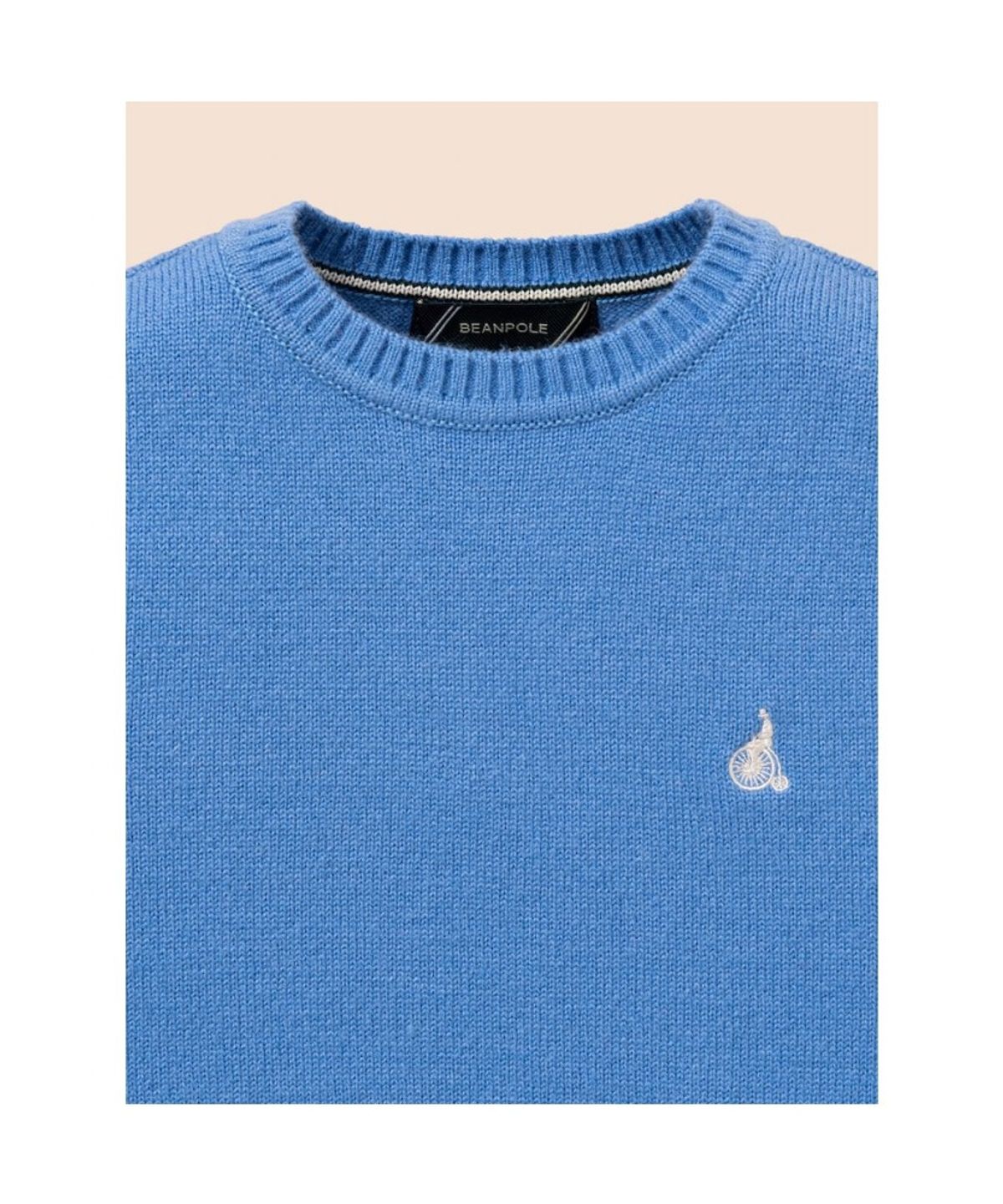 빈폴 키즈(BEANPOLE KIDS) [Essential] 울혼방 플레인 풀오버 니트  블루 (BI6951UE1P)