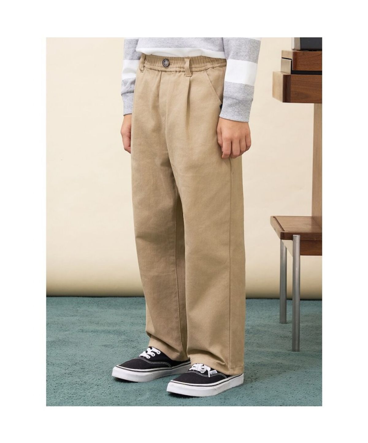 빈폴 키즈(BEANPOLE KIDS) [Essential] 약기모 치노 팬츠  베이지 (BI6921UE1A)