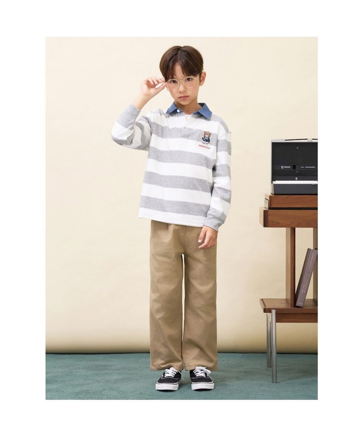 빈폴 키즈(BEANPOLE KIDS) [Essential] 약기모 치노 팬츠  베이지 (BI6921UE1A)