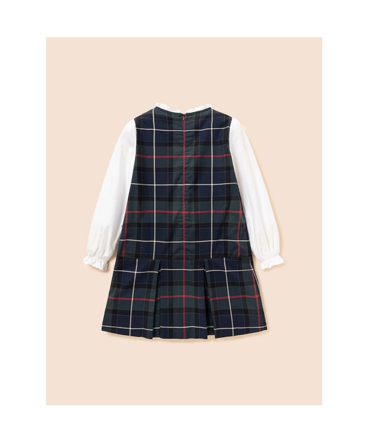 빈폴 키즈(BEANPOLE KIDS) 클래식 헤릿 체크 피나포어 원피스 - 그린 (BI6971G05M)