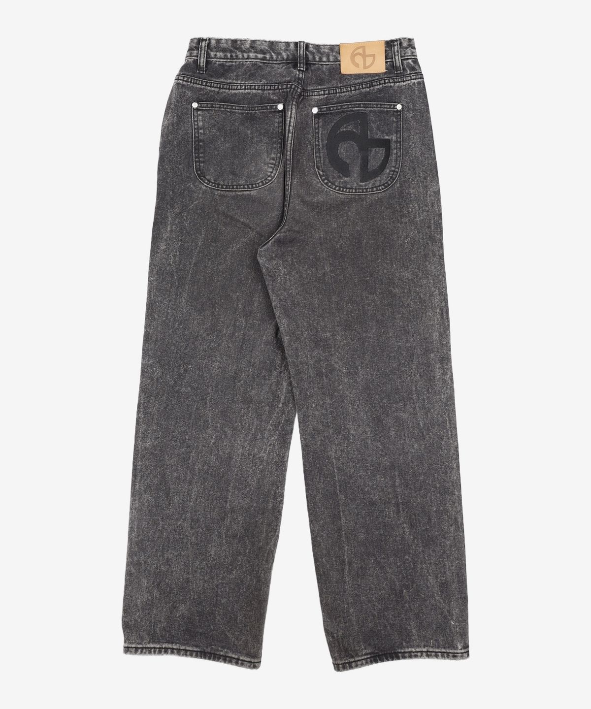 노매뉴얼(NOMANUAL) SEMIWIDE DENIM PANTS - BLACK M