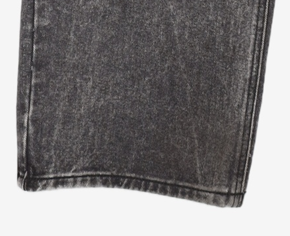 노매뉴얼(NOMANUAL) SEMIWIDE DENIM PANTS - BLACK M