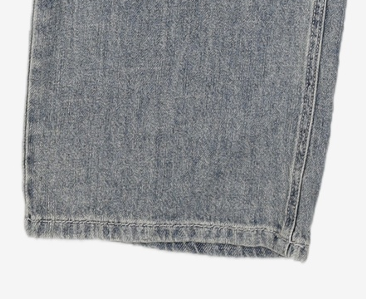 데케트(DECET) [썸머 린넨라이크]Linen Like Mid Rise Wide Jeans DCPT039Blue 30