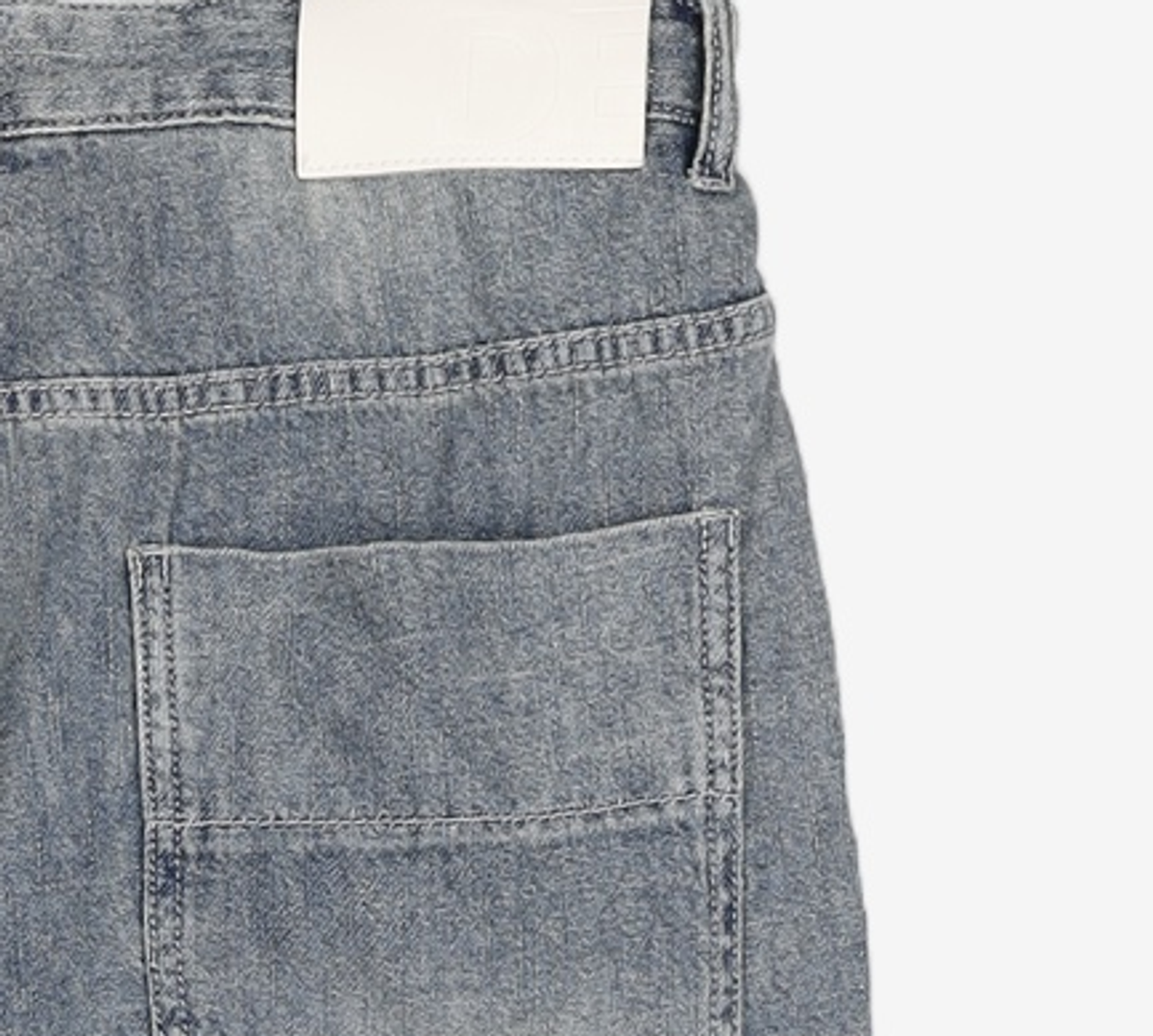 데케트(DECET) [썸머 린넨라이크]Linen Like Mid Rise Wide Jeans DCPT039Blue 30
