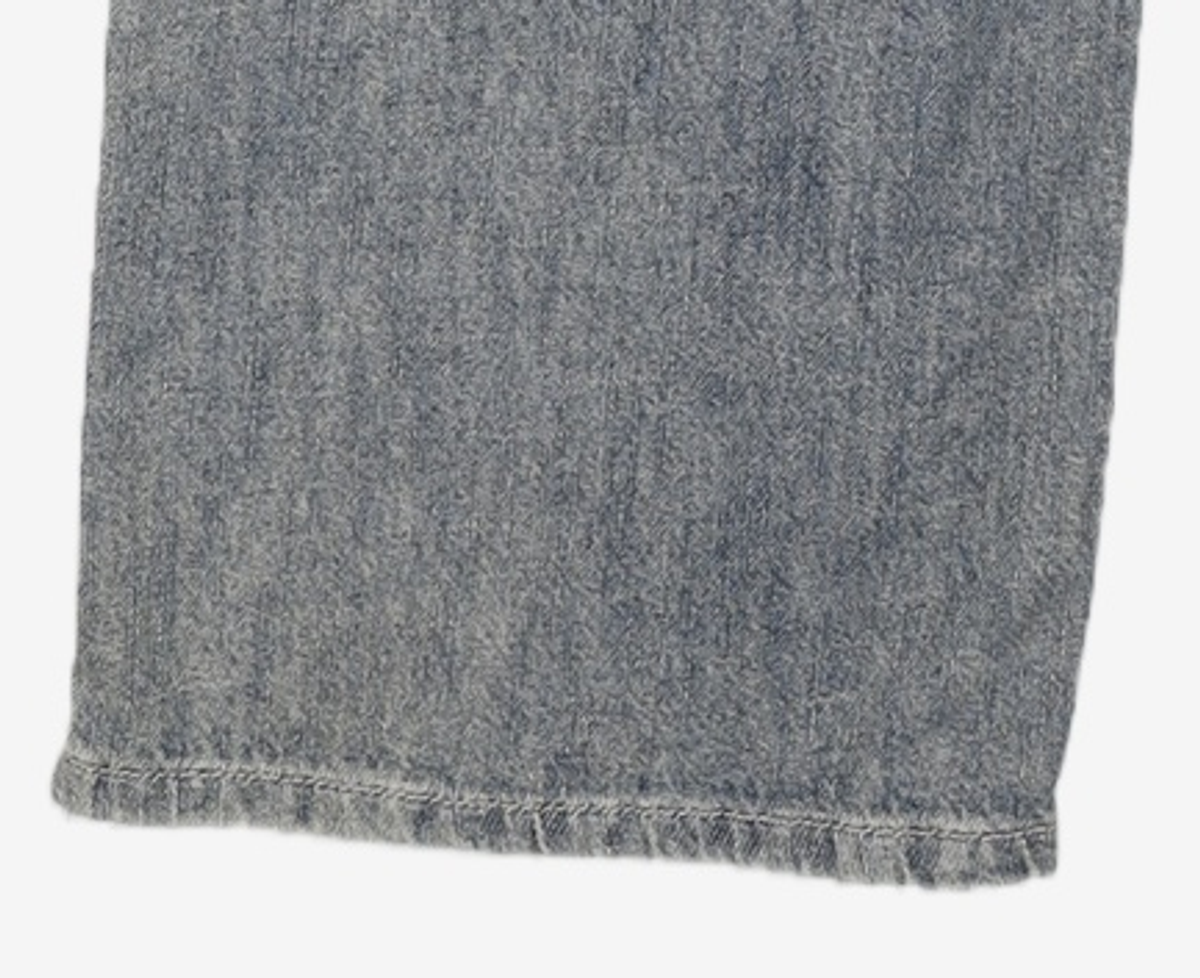 데케트(DECET) [썸머 린넨라이크]Linen Like Mid Rise Wide Jeans DCPT039Blue 30
