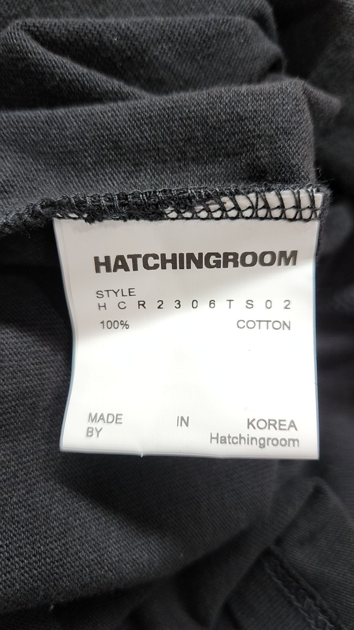 해칭룸(HATCHINGROOM) Double Sleeve Tee Moss Charcoal 3