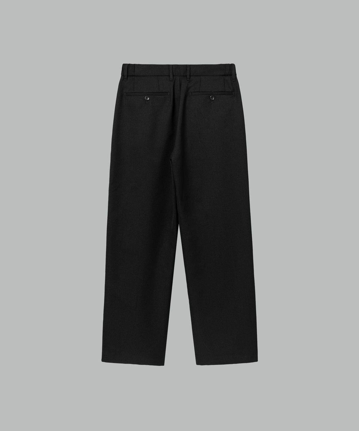 넌블랭크(NONBLANK) 울 블렌드 캔버스 루즈핏 팬츠_BLACK