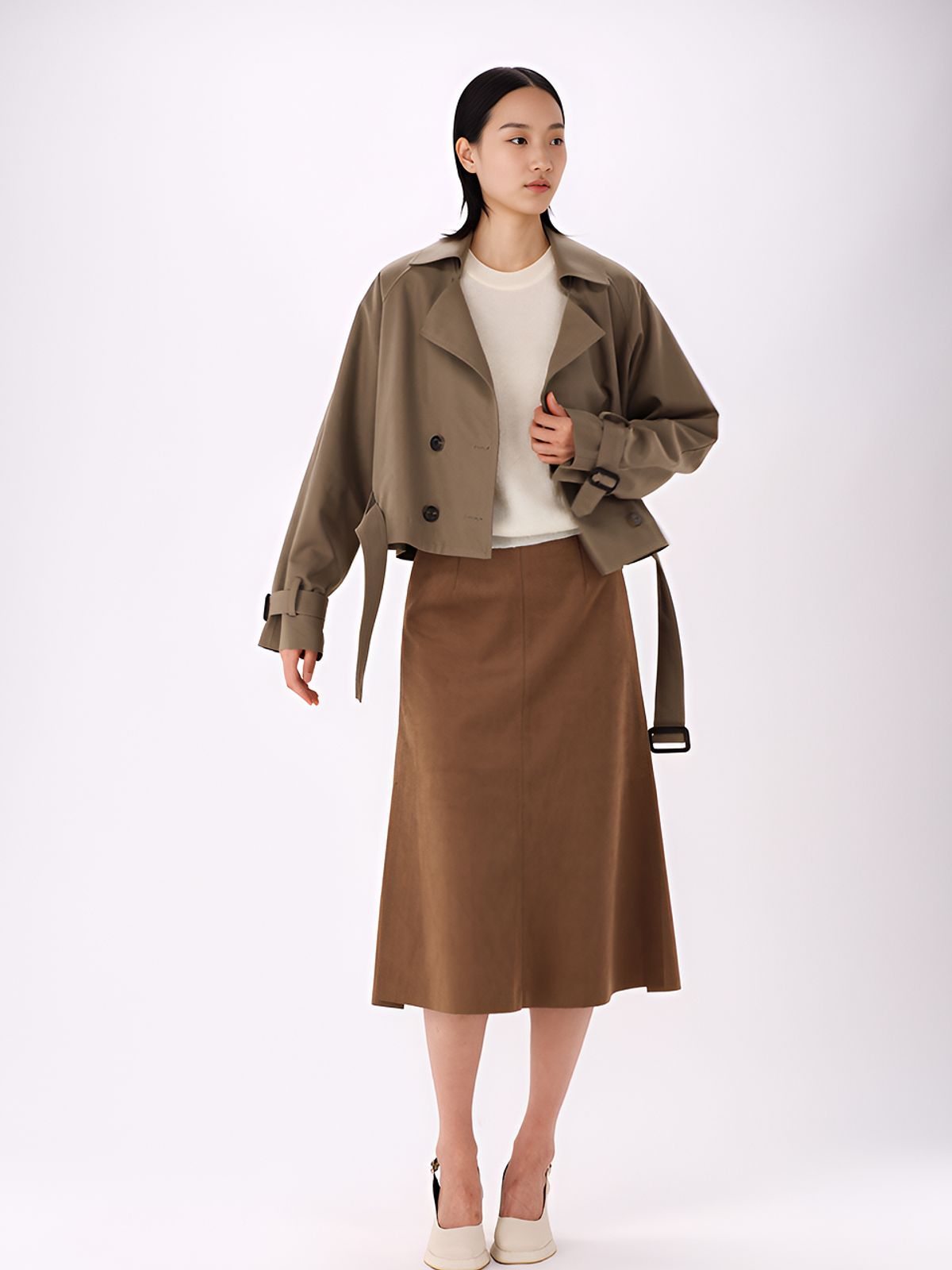 아쿠드(ACUD) Light Wool Half Sleeve Knit _Ivory
