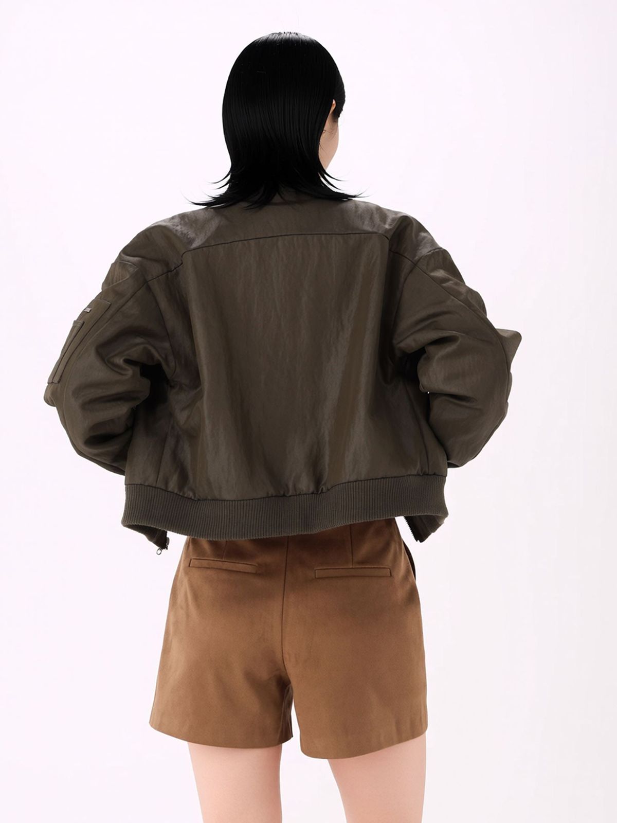 아쿠드(ACUD) Suede Shorts _Carmel
