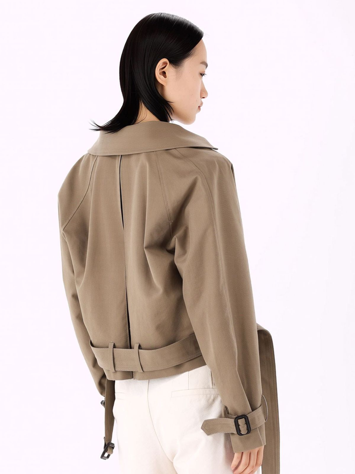 아쿠드(ACUD) Cropped Trench Coat _Beige