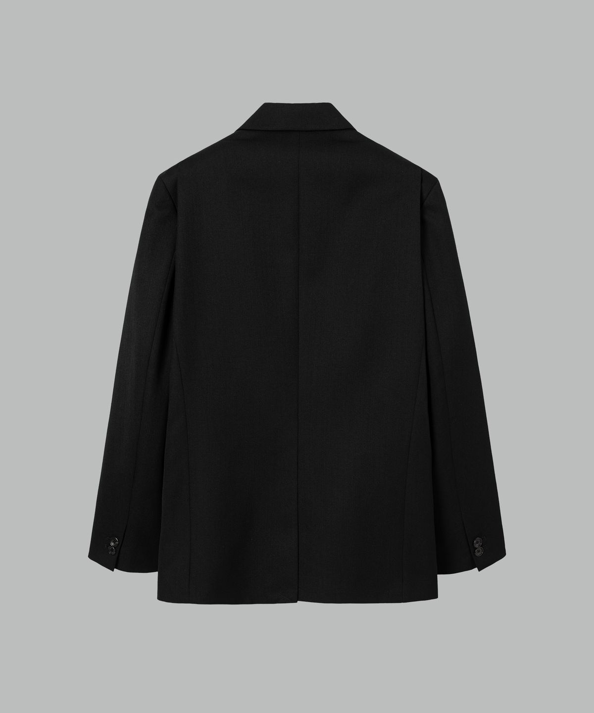 넌블랭크(NONBLANK) 울 블렌드 캔버스 루즈핏 자켓_BLACK