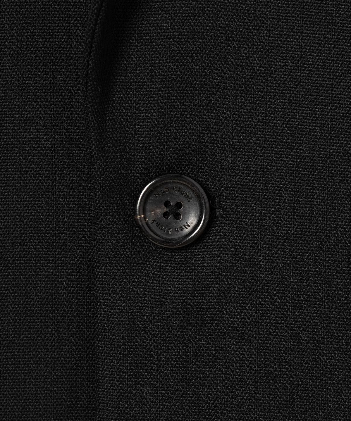 넌블랭크(NONBLANK) 울 블렌드 캔버스 루즈핏 자켓_BLACK