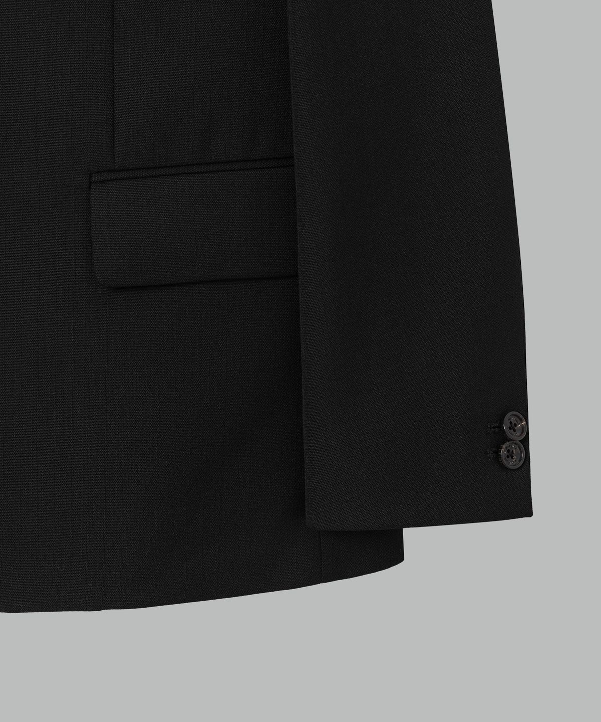 넌블랭크(NONBLANK) 울 블렌드 캔버스 루즈핏 자켓_BLACK