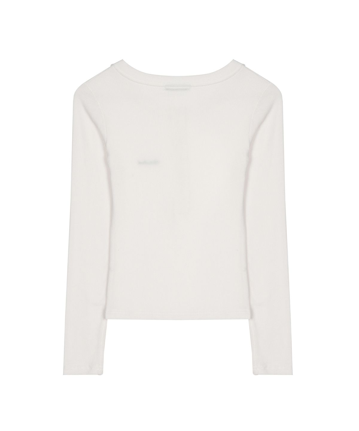닉앤니콜(NICK&NICOLE) BUTTON HENLEY LONG SLEEVE TOP_IVORY