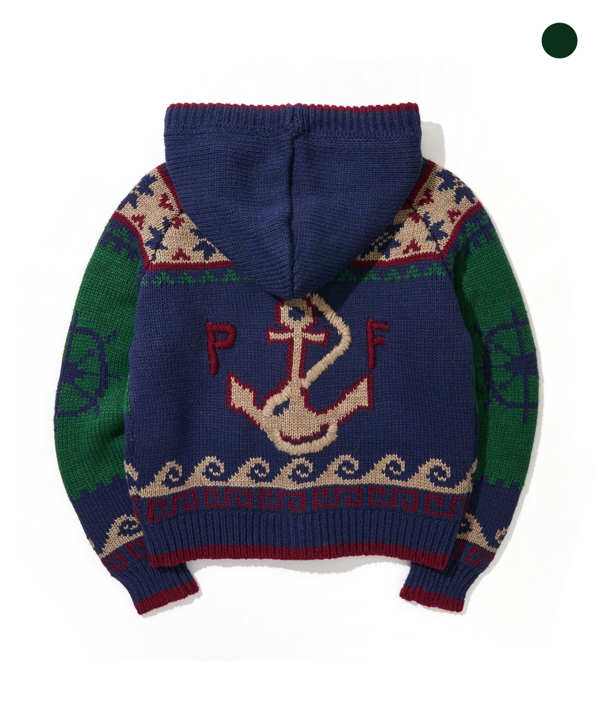 펜필드(PENFIELD) [PF]웨이파인더 토글 코위찬 니트 후드_FS4NJ05U