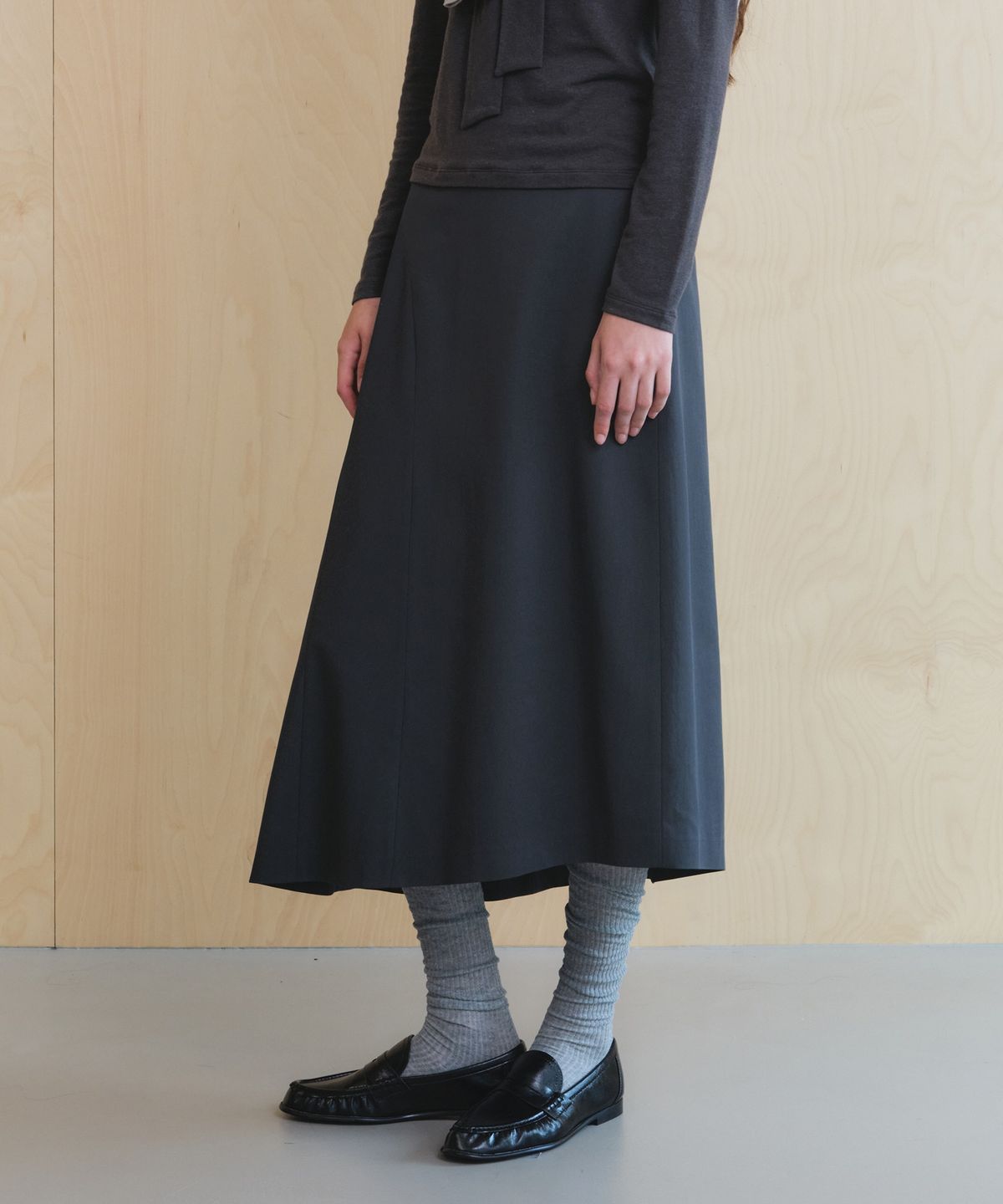 올리브 데 올리브(OLIVE DES OLIVE) 언발란스훌 A라인 스커트 OW6AS8510