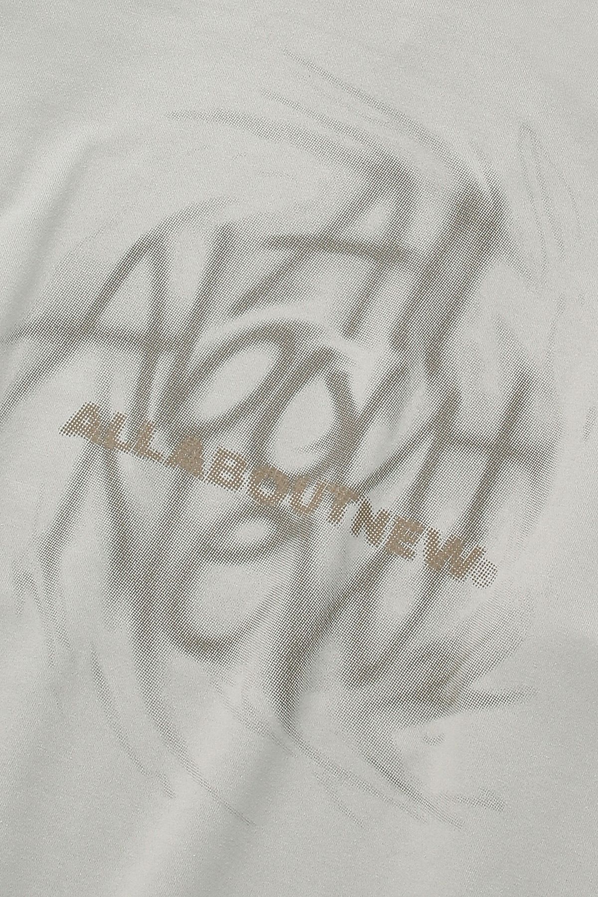 올어바웃뉴(ALL ABOUT NEW) 로고 변형 후드 풀오버 L그레이 ANA3TH33ALG