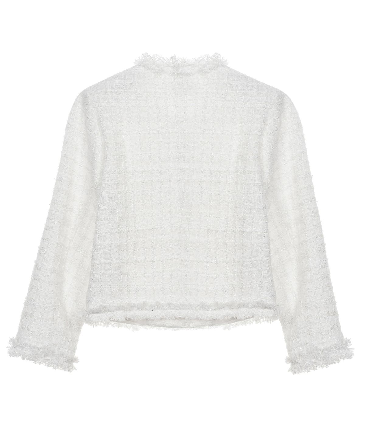 닉앤니콜(NICK&NICOLE) FRINGED TWEED JACKET_IVORY