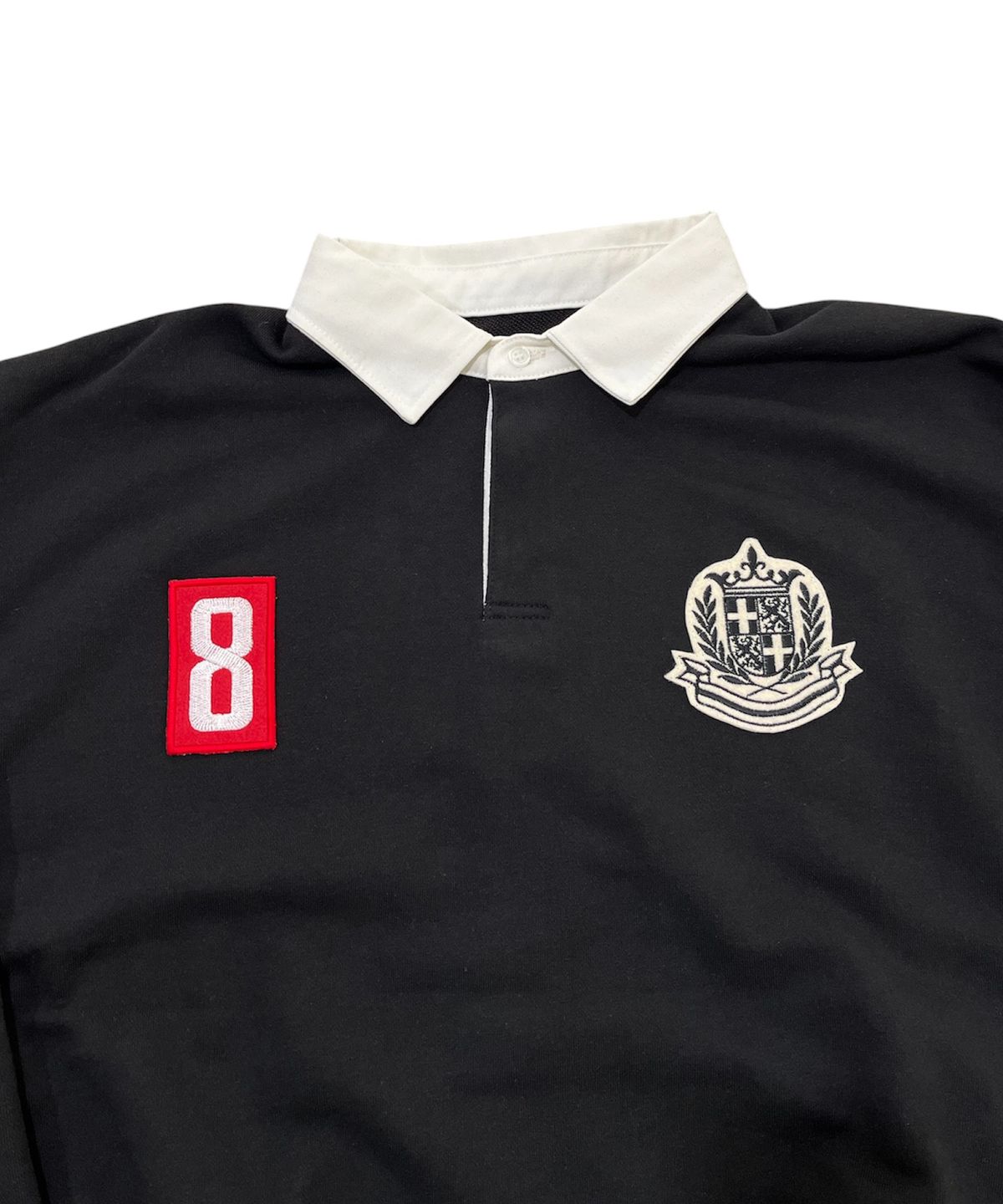 스케이터락(SK8ER ROCK) Crest Polo Sweatshirt (Black)